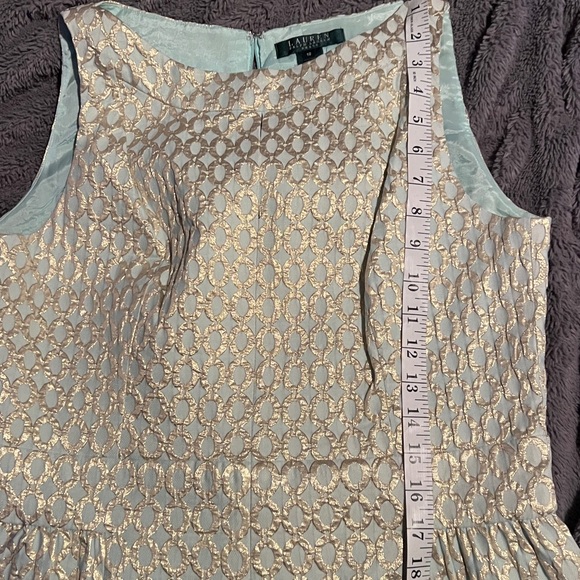 ✨Ralph Lauren✨Luxe Metallic Party Dress, Size 10 - Picture 7 of 8